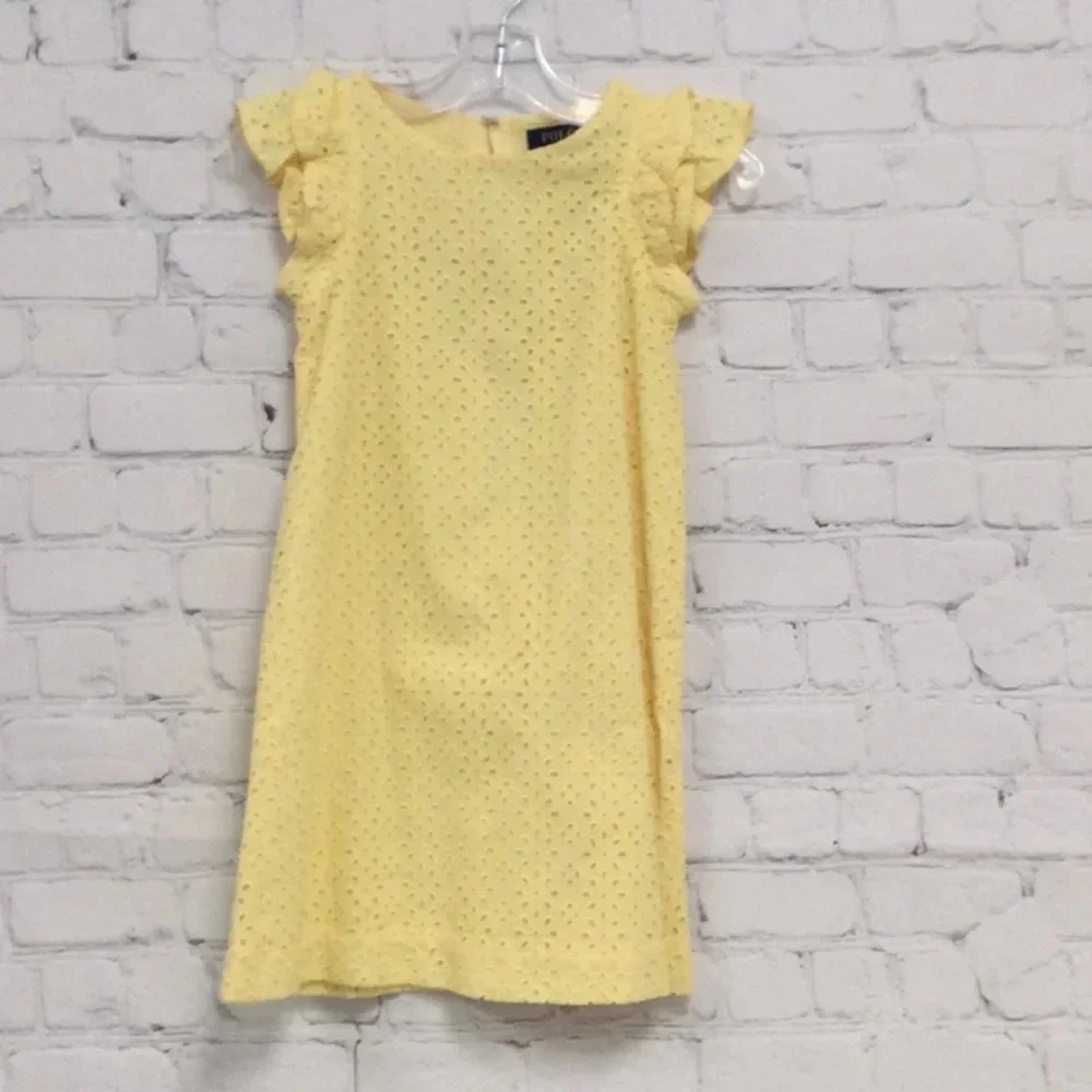 New without Tags Polo Ralph Lauren Yellow Dress size 5
